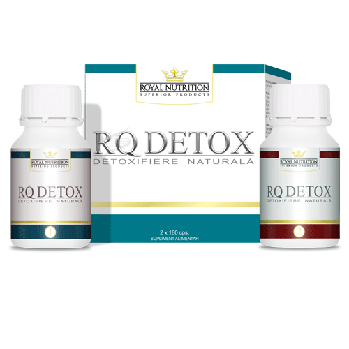 rq detox, detoxifiere naturala, 2x180 capsule, royal nutrition